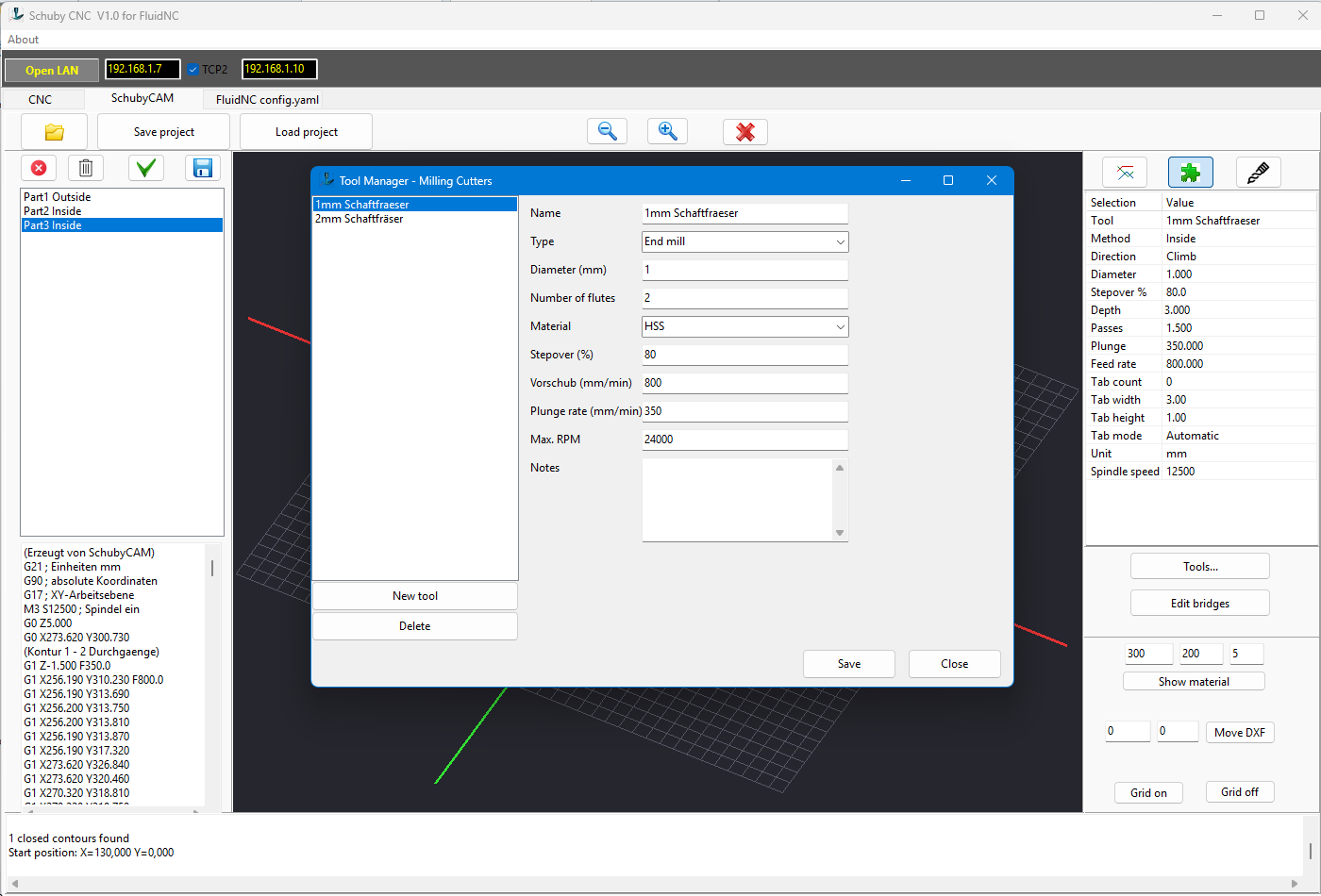 SchubyCNC Screenshot